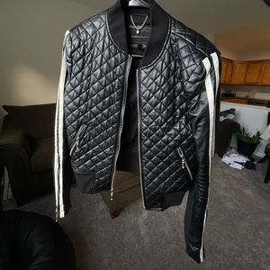 BCBG Leather Moto Jacket